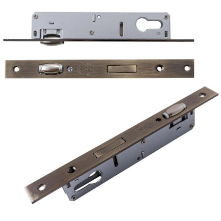 10-07-003 : Корпус замку, ролик 155U - 85mm 20mm - AB бронза (50шт.)