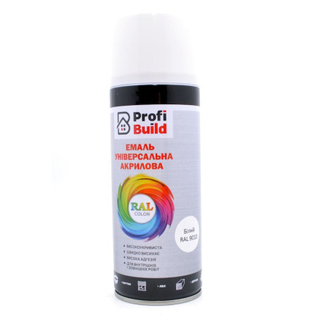 Profi Build*01 Ral 9010 білий ,400 мл (12шт/уп) Profi Build*01 Ral 9010 білий ,400 мл (12шт/уп)