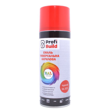 Profi Build*04 Ral 3020 червоний,400 мл (12шт/уп) Profi Build*04 Ral 3020 червоний,400 мл (12шт/уп)