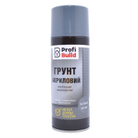 Profi Build ґрунт сірий Ral 7046 МАТ,400 мл (12шт/уп) Profi Build ґрунт сірий Ral 7046 МАТ,400 мл (12шт/уп)