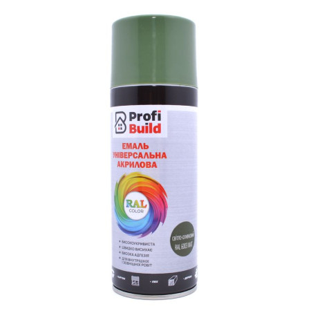 Profi Build*39 Ral 6003 світло-оливковий МАТ,400 мл (12шт/уп) Profi Build*39 Ral 6003 світло-оливковий МАТ,400 мл (12шт/уп)