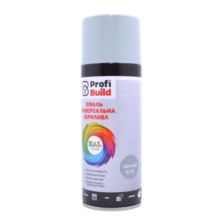 Profi Build*25 Ral 7001 сріблясто-сірий ,400 мл (12шт/уп) Profi Build*25 Ral 7001 сріблясто-сірий ,400 мл (12шт/уп)
