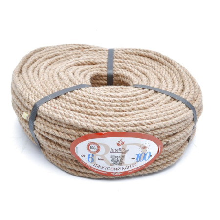 Канат джутовий juteRD (100%) d6 100м