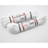 Шнур КОРДовий плетений - white juteRD d5,0мм 50м