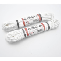 Шнур КОРДовий плетений - white juteRD d6,0мм 25м