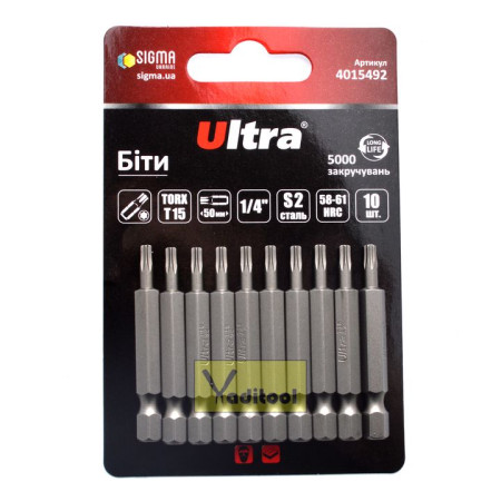 4015492 : біти TORX 15х50мм 1/4- 4015492 : біти TORX 15х50мм 1/4-