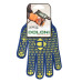 646 арт. Рукавички трикотажні робочі сині з пвх Універсал 10 клас, 10шт./уп