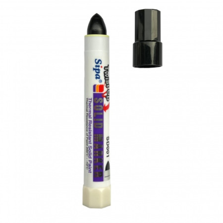 Solid Marker ЧОРНИЙ перманентний індустріальний маркер 135 х19мм (12шт/576ящ)