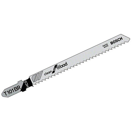 2608630014 : Пилочка для лобзика Bosch по дереву T101BR, 2,5х100мм, 5шт