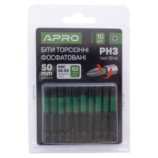 Бита APRO ударная торсионная РН3*50мм, 10шт/уп (APRO)