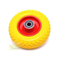 Колесо BC PU 2.50-4 d20 (жовте, підшипник) Колесо BC PU 2.50-4 d20 (жовте, підшипник)