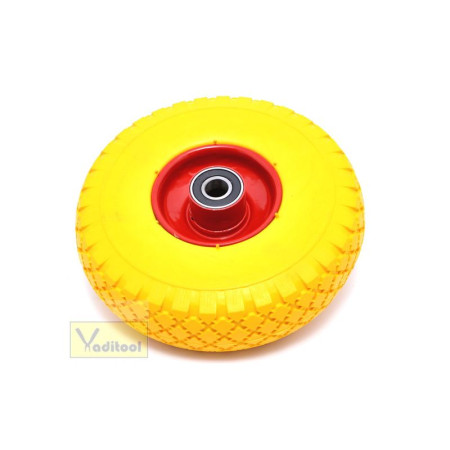 Колесо BC PU 3.00-4 d20 (жовте, підшипник)