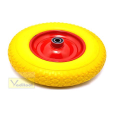 Колесо BC PU 3.50-8 d20 (жовте, підшипник) Колесо BC PU 3.50-8 d20 (жовте, підшипник)