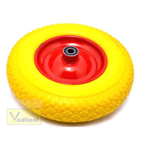 Колесо BC PU 4.00-8 d20 (жовте, підшипник) Колесо BC PU 4.00-8 d20 (жовте, підшипник)