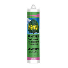 Силікон санітарний -"HERCUL Sanitary-" прозорий 280мл (325 грам) (24шт./уп)