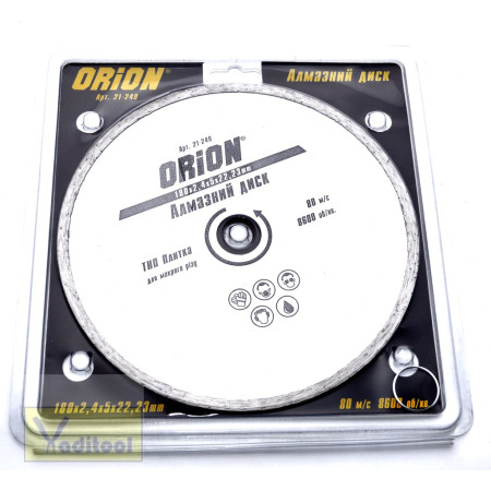 21-249 : Алмазний диск 180 ORION 22.2 Плитка
