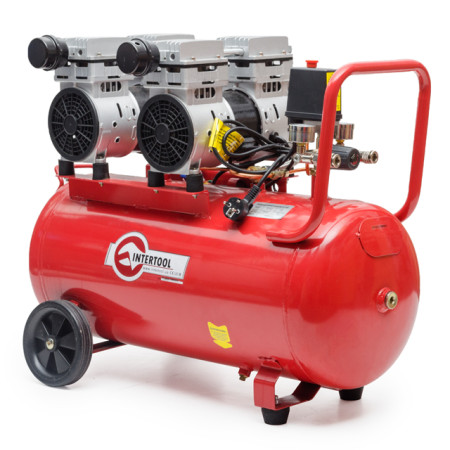 PT-0023 : Компресор 50 л, 2x0.75, 220 В, 8aтм, 270 л/хвил, малошумний, безмасляний, 4 циліндри PT-0023 : Компресор 50 л, 2x0.75, 220 В, 8aтм, 270 л/хвил, малошумний, безмасляний, 4 циліндри