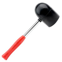 HT-0228 : Киянка гумова 1200г.85мм, чорна гума, металева ручка HT-0228 : Киянка гумова 1200г.85мм, чорна гума, металева ручка