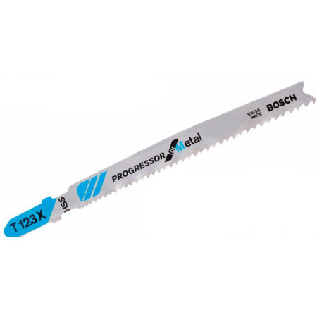 2608638473 : Пилочка для лобзика Bosch по металу T123X, 1,2-2,6х100мм, 5шт
