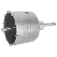 SD-7080 : Комплект: cвердло корончате по бетону 80мм + Перехідник SDS Plus 100мм
