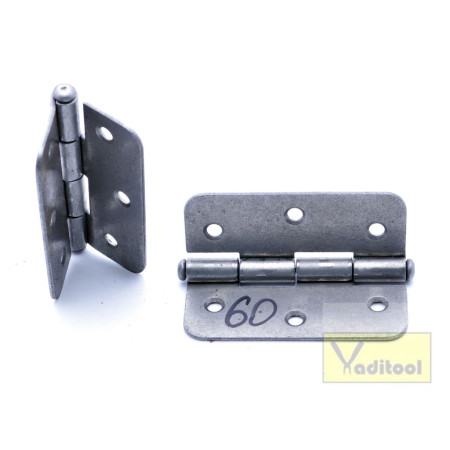 Петля 60х50мм (закруглені краї) S=1,2мм (без покриття) (300шт./ящ)