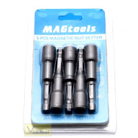 Magtools Біта шестигранна № 8х65мм з магнітом (5шт./уп)