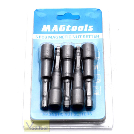 Magtools Біта шестигранна № 8х65мм з магнітом (5шт./уп) Magtools Біта шестигранна № 8х65мм з магнітом (5шт./уп)