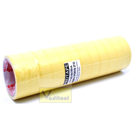 Стрічка малярна жовта профі (ProTape, 25х20 тубус=12шт (108 шт/ящ))