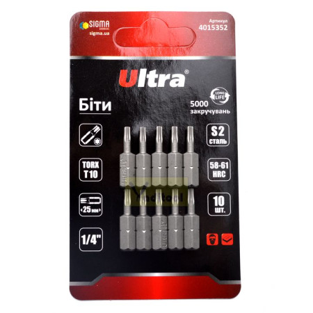 4015352 : біти TORX 10х25мм 1/4- 4015352 : біти TORX 10х25мм 1/4-
