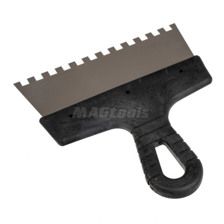 Польща Шпатель чорний 200мм зуб 10х10мм (60шт./ящ.)
