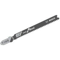 2608630037 : Пилочка для лобзика Bosch по дереву T119B, 1,9-2,3x92мм, 5шт