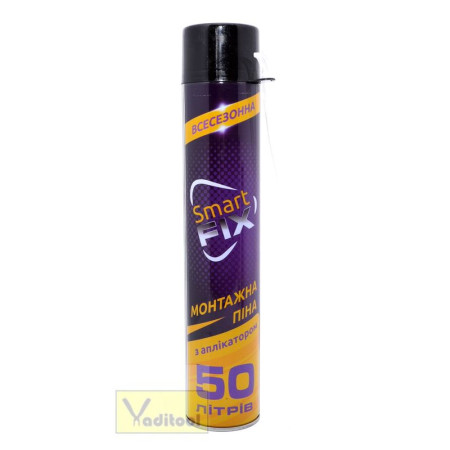 Піна монтажна SMARTFIX 50L ручна 750ml (12шт./ящ) Піна монтажна SMARTFIX 50L ручна 750ml (12шт./ящ)