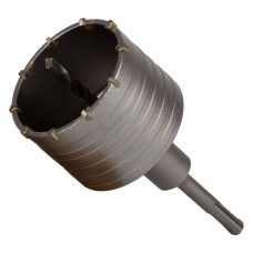 1514405 : коронка по бетону d80х70мм 10 зубців + хвостовик 110мм SDS-plus Grad
