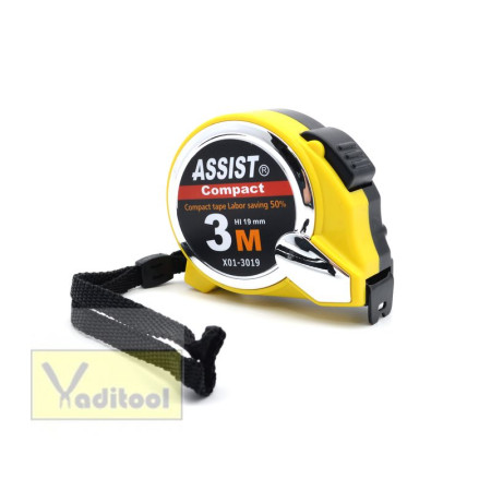 Рулетка X01 ASSIST АВТОСТОП 3м х19мм (12шт/60шт)
