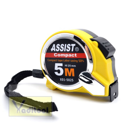 Рулетка X01 ASSIST АВТОСТОП 5м х25мм (12шт/60шт)