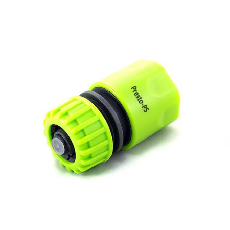 5810 : green Конектор 1/2-5/8 з аквастопом для шланга (500шт)(25шт-уп)