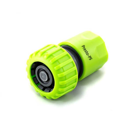 5820 : green Конектор 3/4 з аквастопом для шланга (500шт)(25шт-уп)
